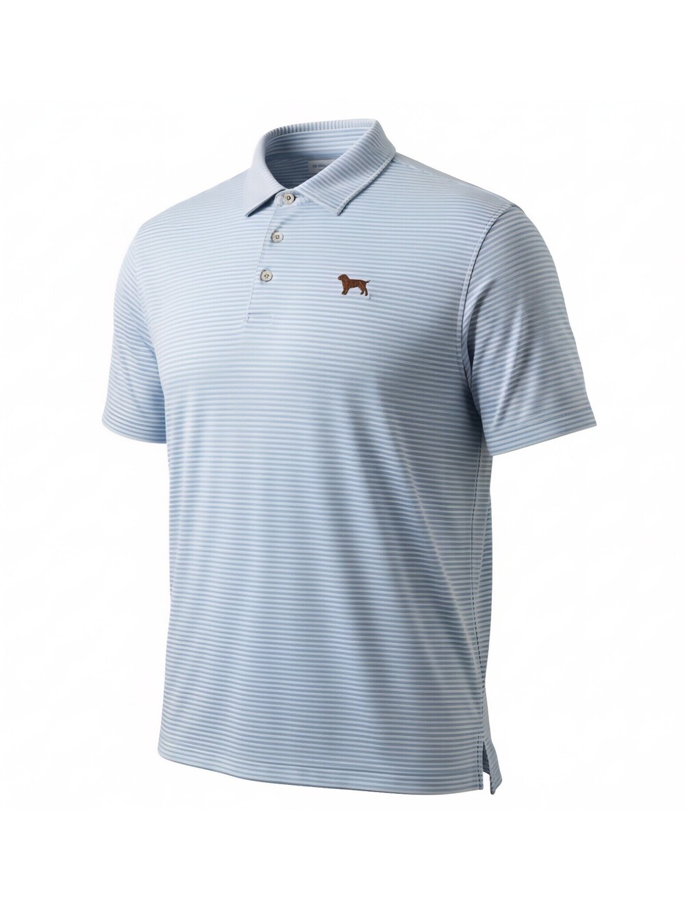 Peter Millar 3XL Polo Shirt Men Blue Striped Performance Golf Stretch Boykin Dog